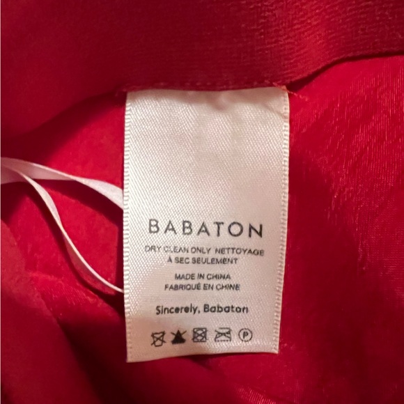 NWOT Aritzia Babaton Red Satin Miniskirt - Picture 5 of 5